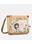 Bandolera Anekke triple compartimento verde y beige Amazonia - Imagen 1