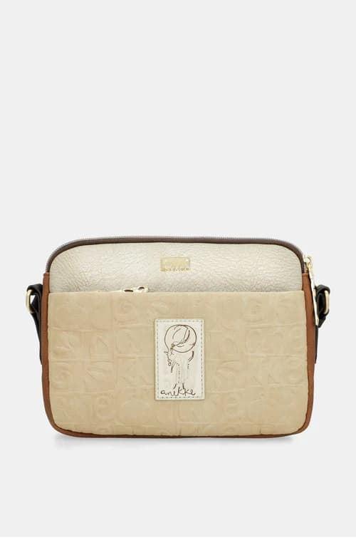 Bandolera con doble compartimento y solapa Anekke Amphora - Imagen 2