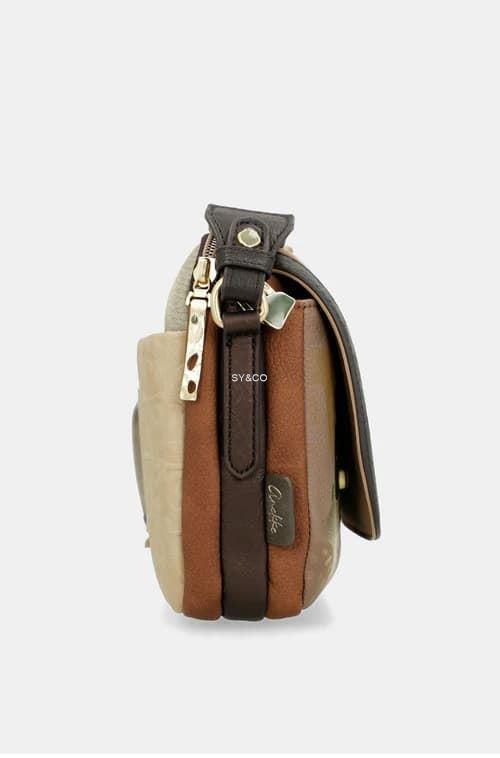 Bandolera con doble compartimento y solapa Anekke Amphora - Imagen 4