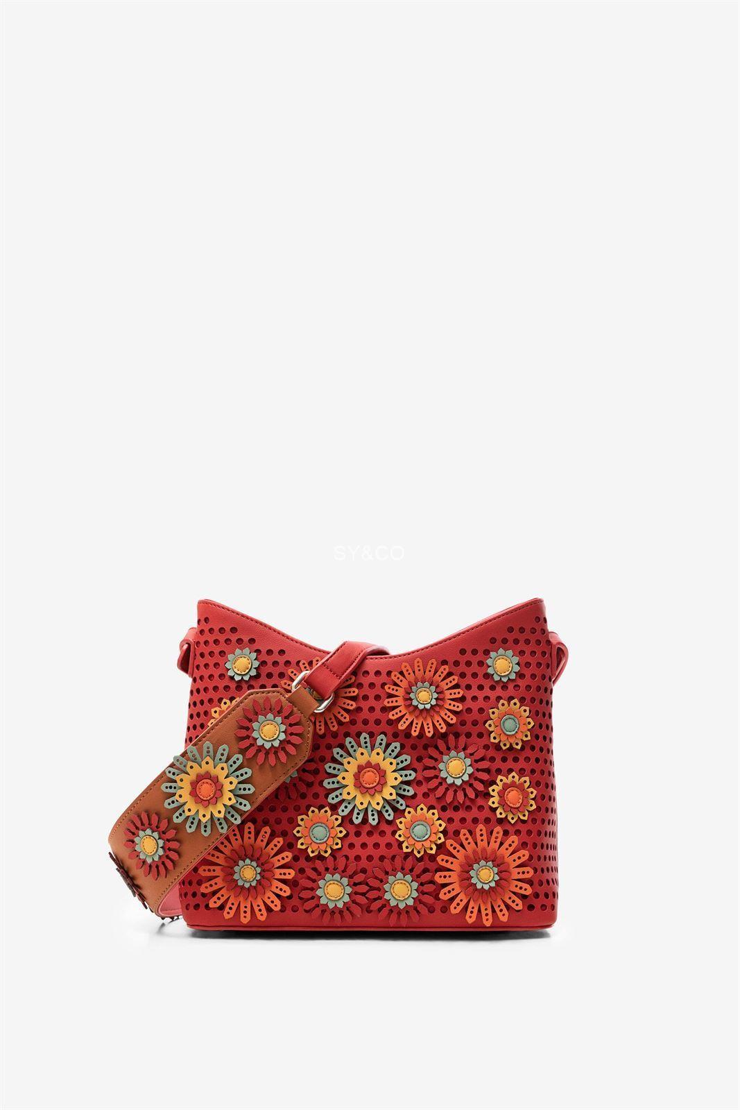 BANDOLERA DESIGUAL ALLEGRETO 20SAXPD8 ROJO - Imagen 1