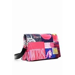Bandolera Desigual collage 23SAXY55 Fake News - Imagen 1