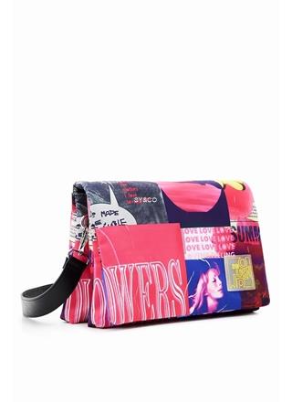 Bandolera Desigual collage 23SAXY55 Fake News - Imagen 1