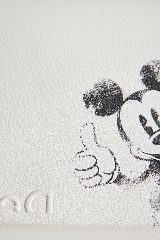 Bandolera Desigual Mickey Mouse 22SAXPA4 blanca - Imagen 6