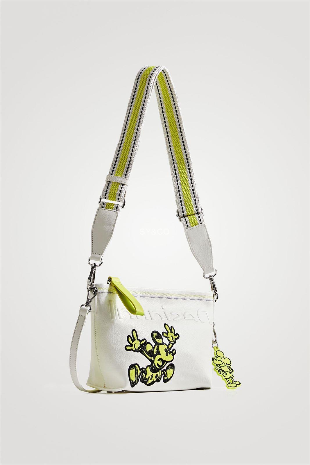 Bandolera Desigual Mickey Mouse blanca 22SAXP47 - Imagen 2