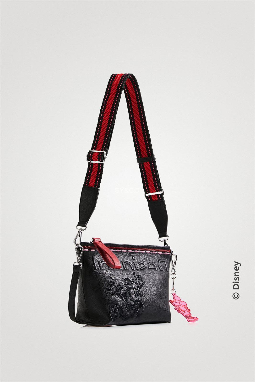 Bandolera Desigual Mickey Mouse negra 22SAXP47 - Imagen 2