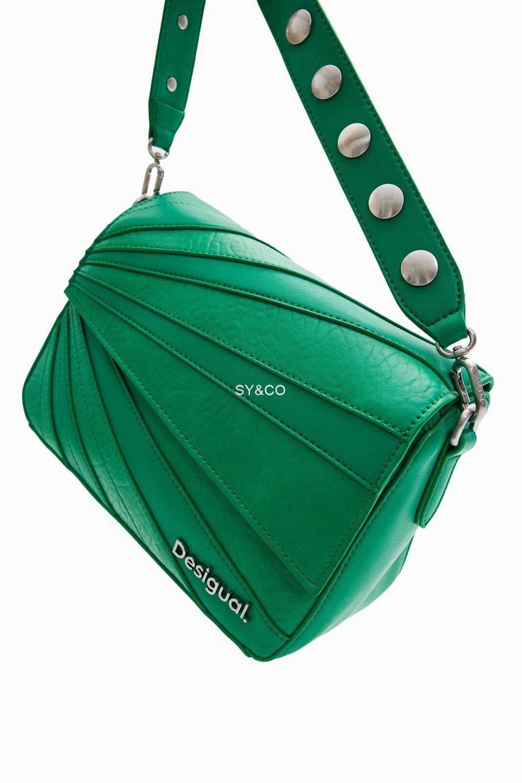 Bandolera Desigual patch verde Machina 24SAXP43 - Imagen 5