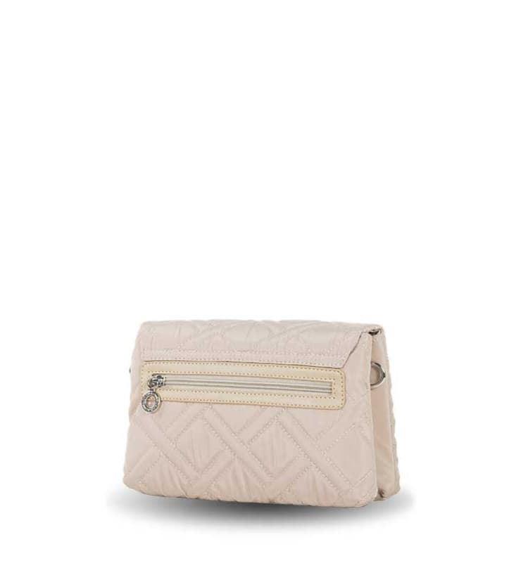 Bandolera doble compartimento Devota & Lomba acolchada Hasp beige - Imagen 2