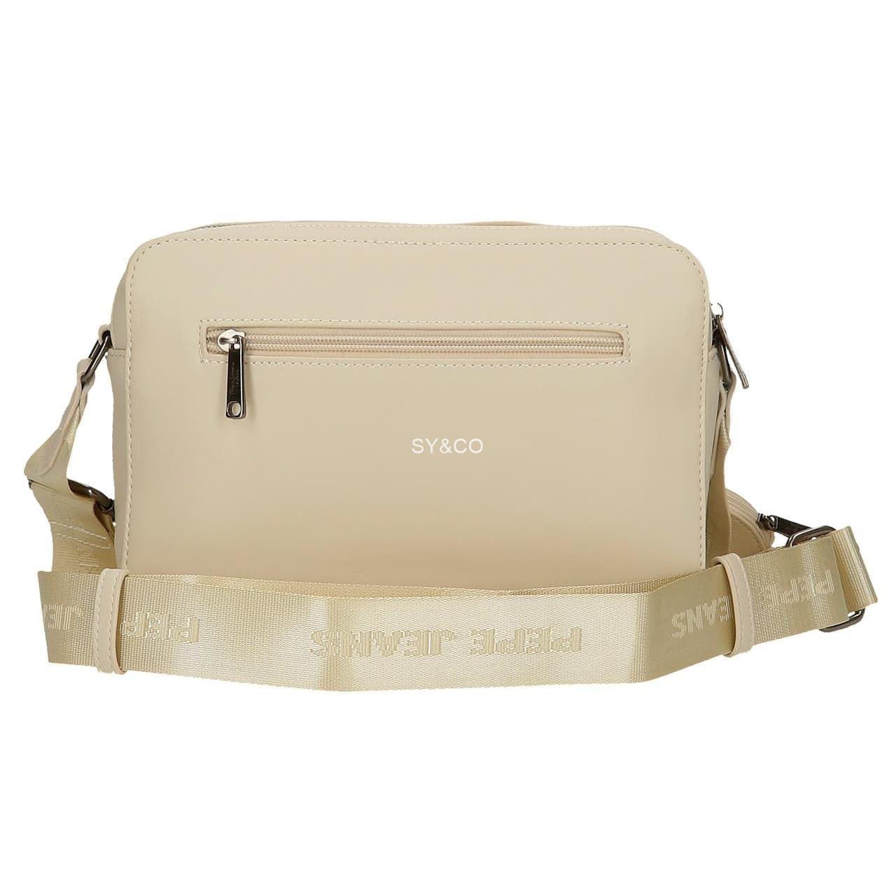 Bandolera doble compartimento Pepe Jeans Salma beige - Imagen 2