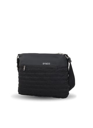 Bandolera doble cremallera nylon Ventis negro - Imagen 2