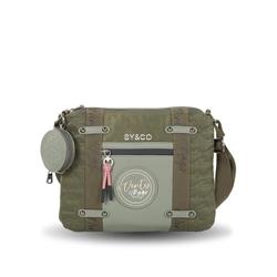 Bandolera doble cremallera nylon Ventis verde - Imagen 1