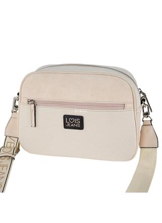 Bandolera en lona beige Lois Majestic - Imagen 2