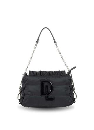 Bandolera nylon con cadena Devota & Lomba Filmy negro - Imagen 1