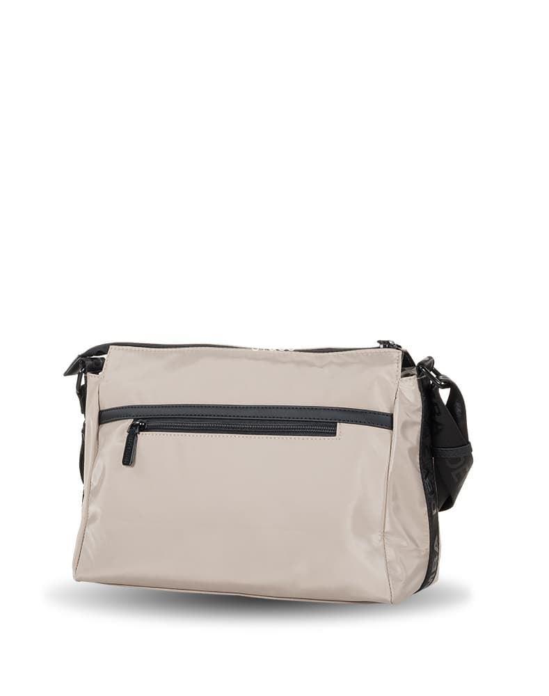 Bandolera nylon Devota & Lomba grande taupe Feel - Imagen 3