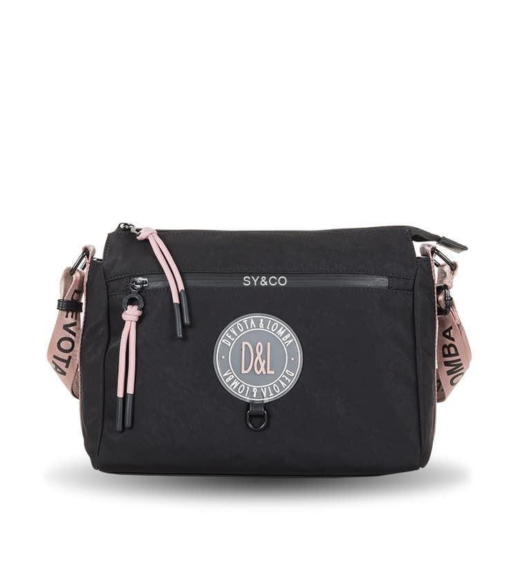 Bandolera nylon Devota & Lomba negra Active - Imagen 1