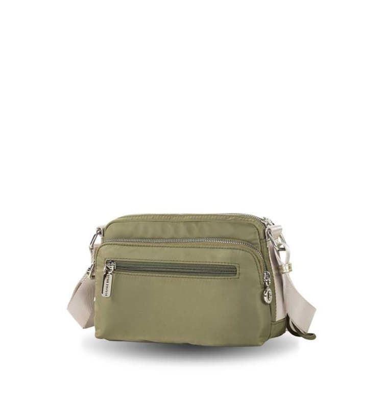 Bandolera nylon Devota & Lomba Plate Kaki - Imagen 2