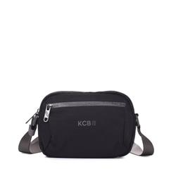 Bandolera nylon vegana KCB Shine negro - Imagen 1