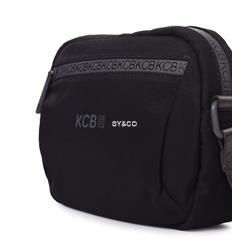 Bandolera nylon vegana KCB Shine negro - Imagen 2