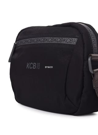 Bandolera nylon vegana KCB Shine negro - Imagen 2