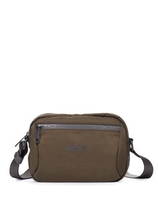 Bandolera nylon vegana KCB Shine verde - Imagen 1