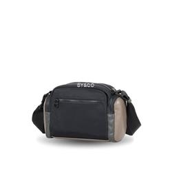 Bandolera nylon Ventis negro-taupe - Imagen 2