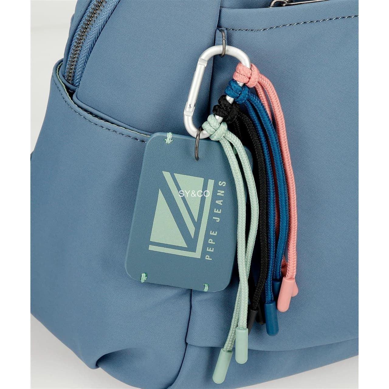Bandolera Pepe Jeans doble compartimento Tessa azul - Imagen 4