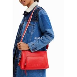 Bandolera pequeña Desigual half logo naranja 22WAXP82 - Imagen 1