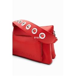 Bandolera pequeña Desigual half logo naranja 22WAXP82 - Imagen 2