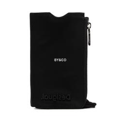 Bandolera portamovil Desigual logo Happy bag negro 22SAYA04 - Imagen 2