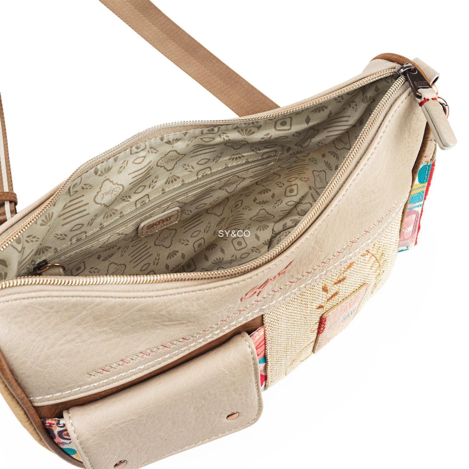 Bandolera Skpat beige Arezzo - Imagen 4