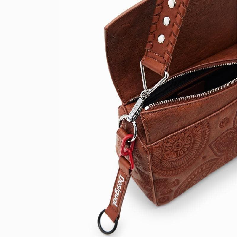 Bandolera solapa Desigual bordado Dejavu 23WAXP95 - Imagen 3