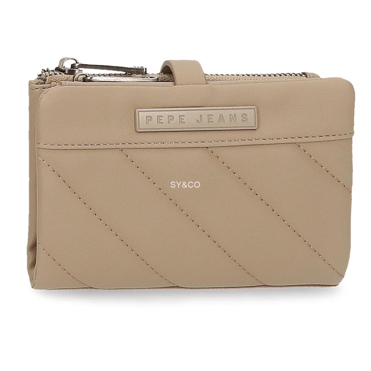 Billetero Pepe Jeans Kylie taupe - Imagen 1