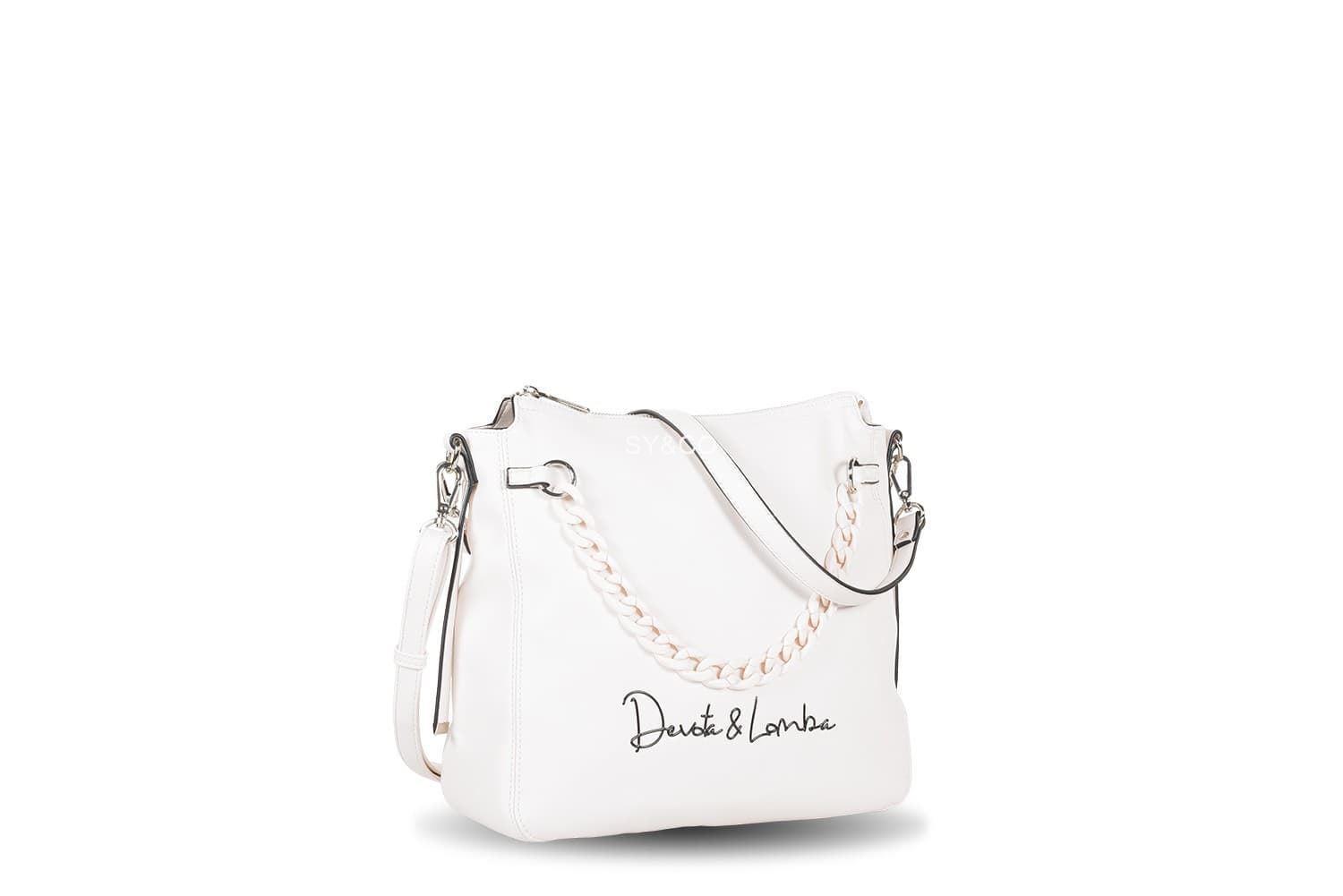 Bolso bandolera Devota & Lomba Plain blanco - Imagen 1