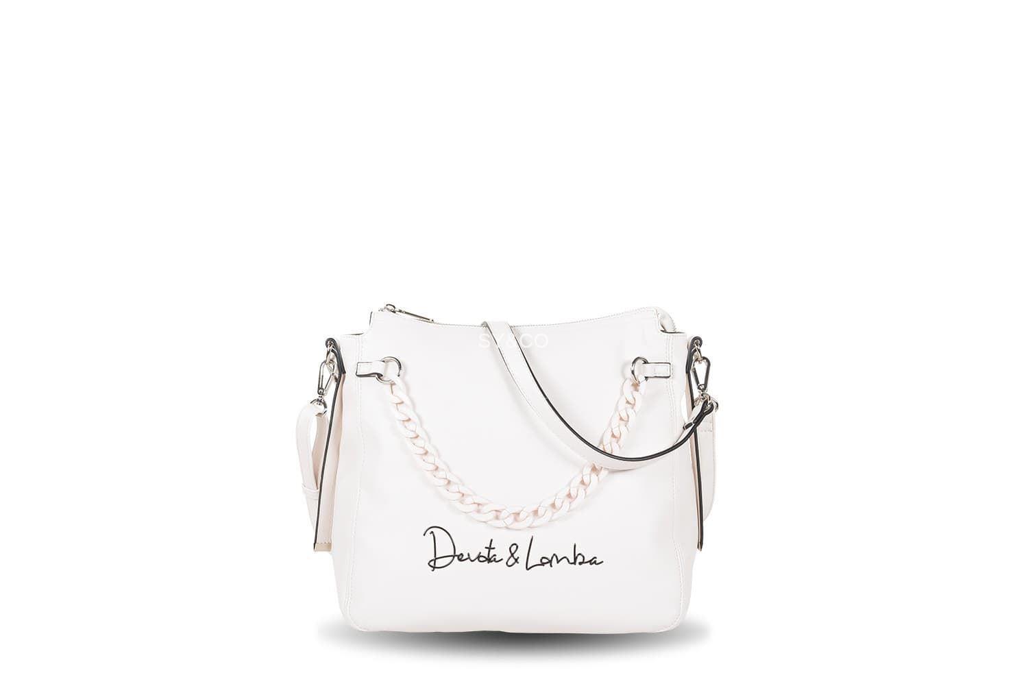 Bolso bandolera Devota & Lomba Plain blanco - Imagen 3