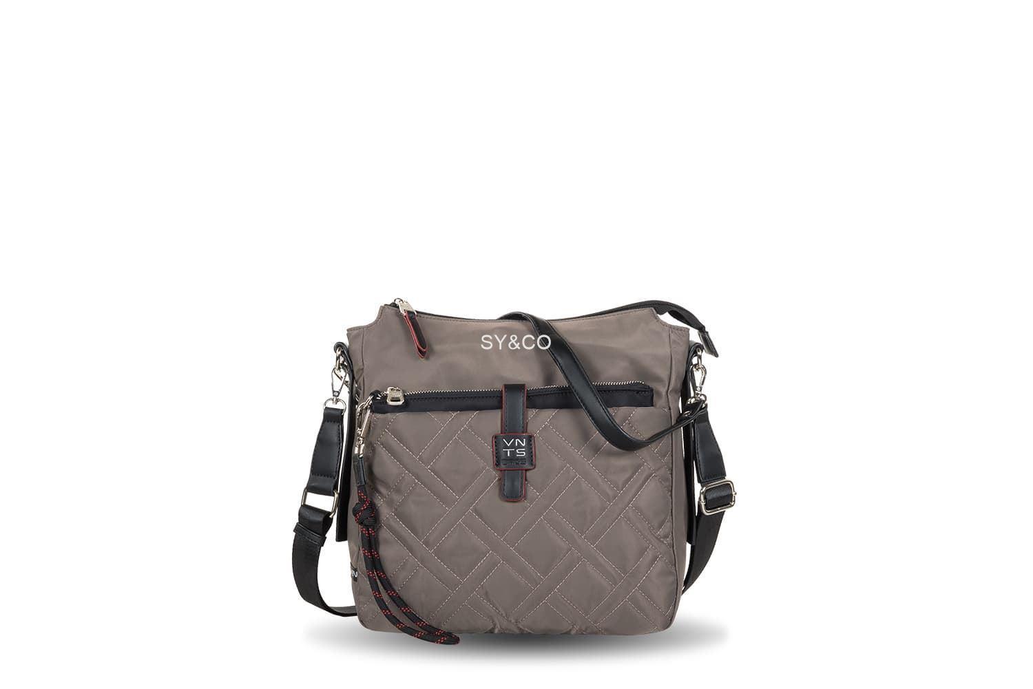 Bolso / bandolera Ventis nylon taupe - Imagen 1