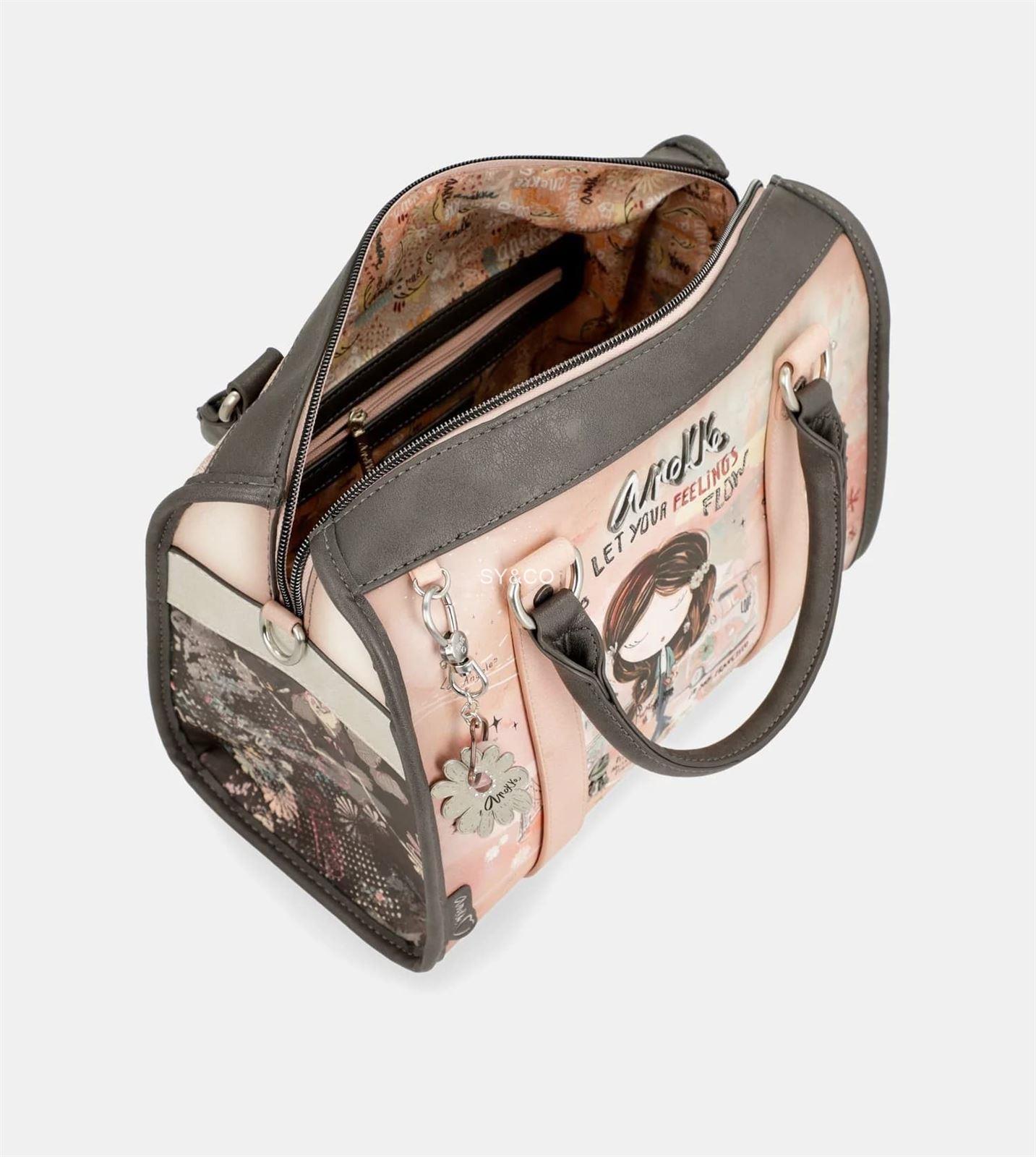 Bolso de mano Anekke Peace & Love rosa - Imagen 4