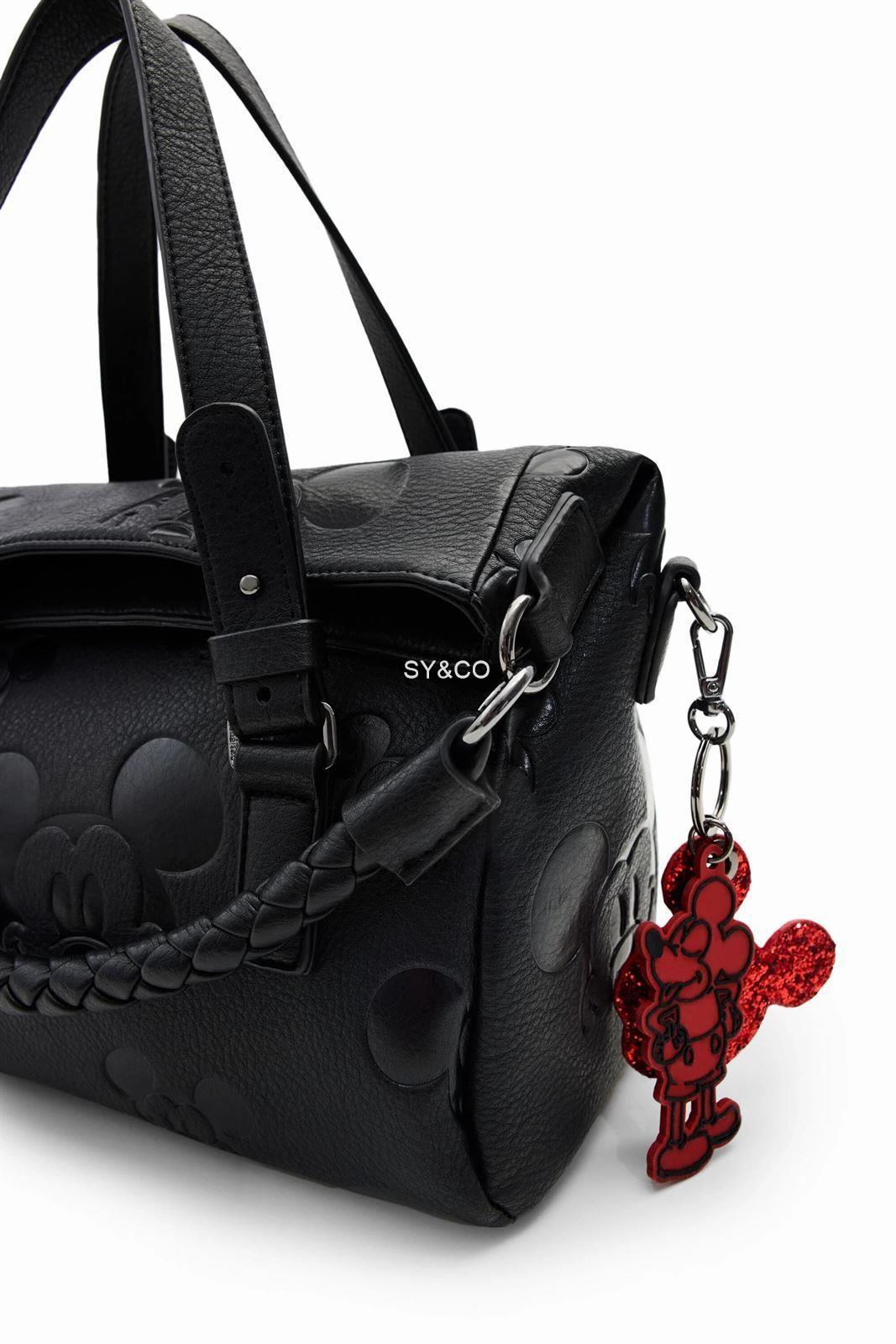 Bolso de mano Desigual negro Mickey Mouse - Imagen 3