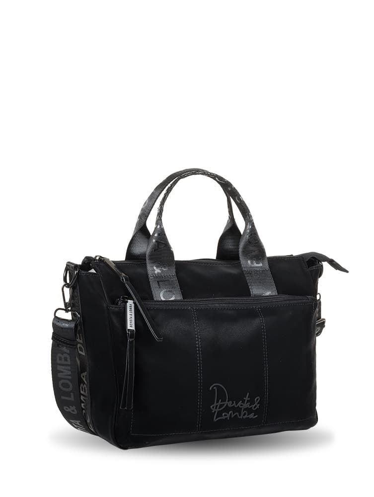 Bolso de mano Devota & Lomba negro Peach - Imagen 2