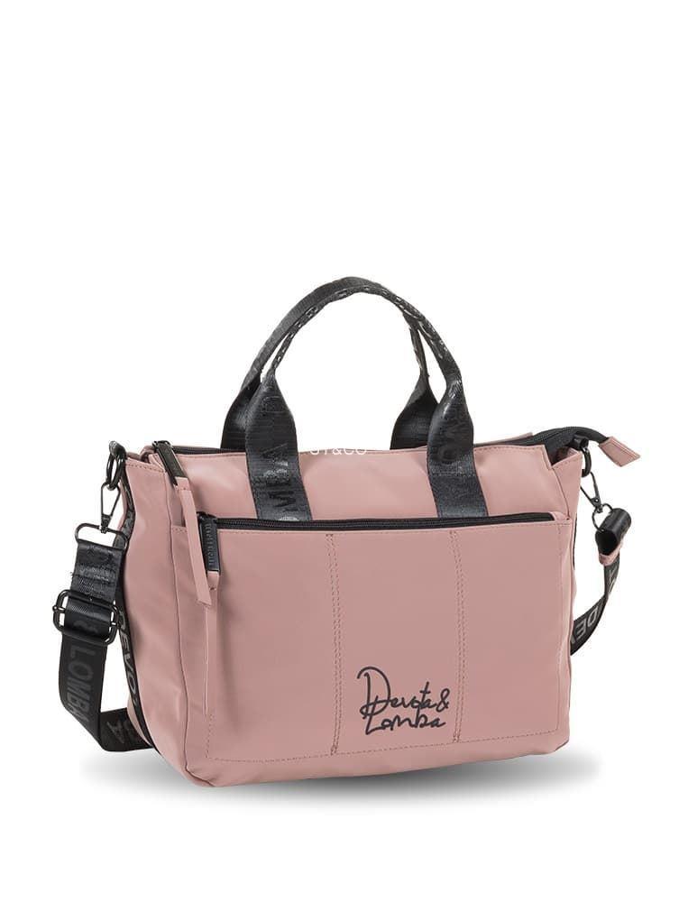 Bolso de mano Devota & Lomba rosa Peach - Imagen 2