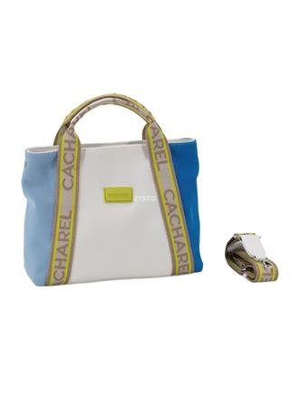 Bolso de mano nylon Cacharel azul - Imagen 1