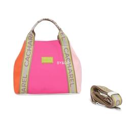 Bolso de mano nylon Cacharel azul - Imagen 2
