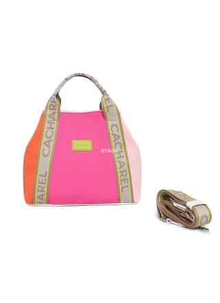 Bolso de mano nylon Cacharel azul - Imagen 2