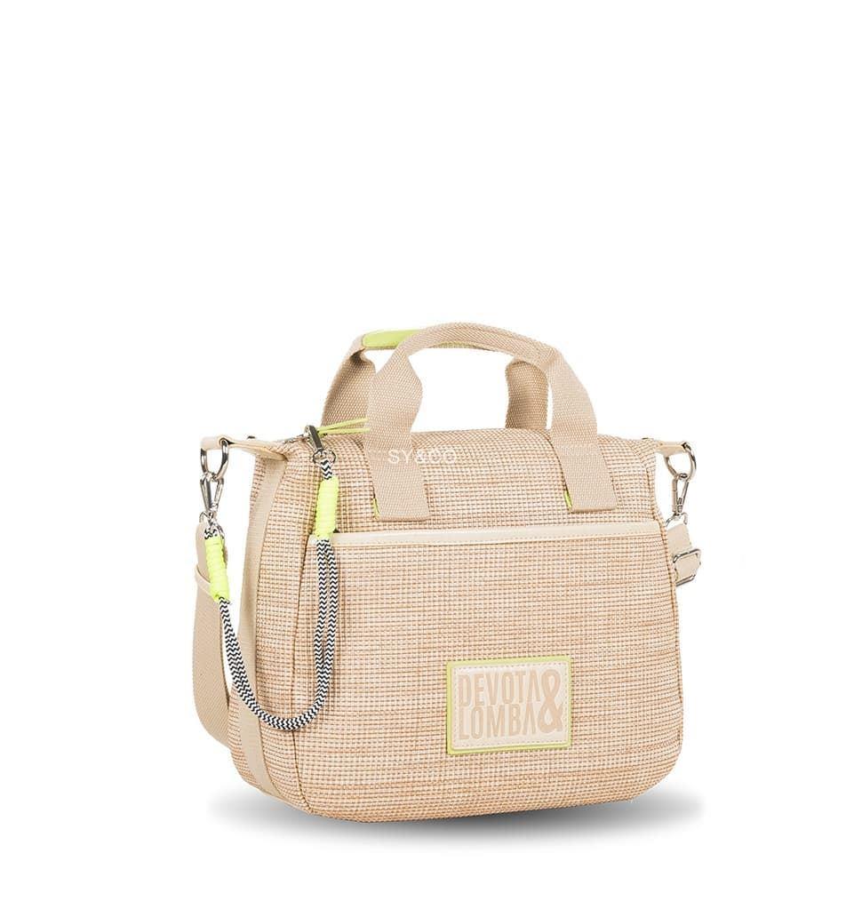 Bolso de mano rafia Devota & Lomba natural Sun - Imagen 2