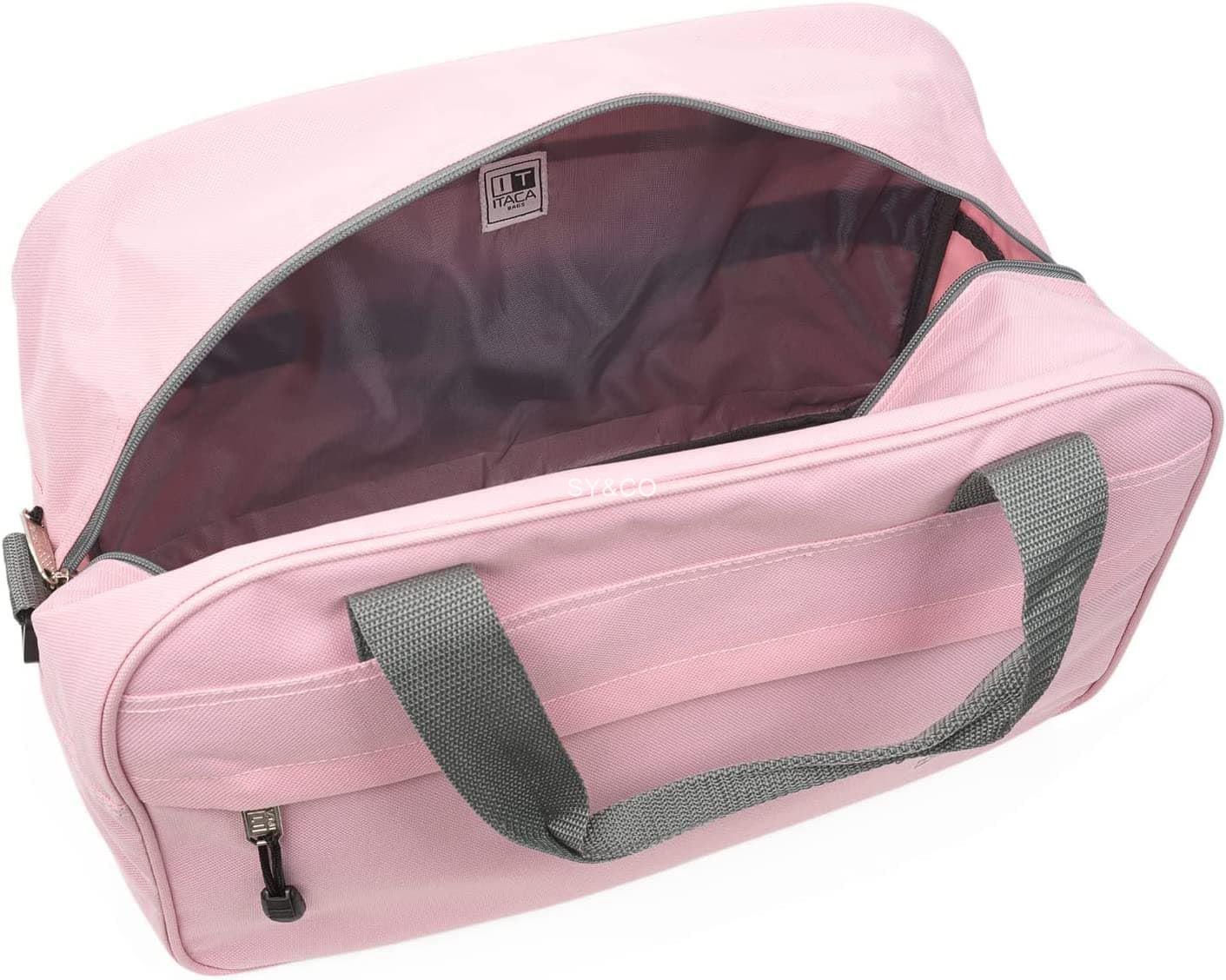 Bolso de viaje Itaca apto para Ryanair rosa - Imagen 2