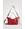 Bolso desigual con bordado rojo Rising 22SAXP46 - Imagen 1