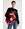 Bolso desigual con bordado rojo Rising 22SAXP46 - Imagen 2