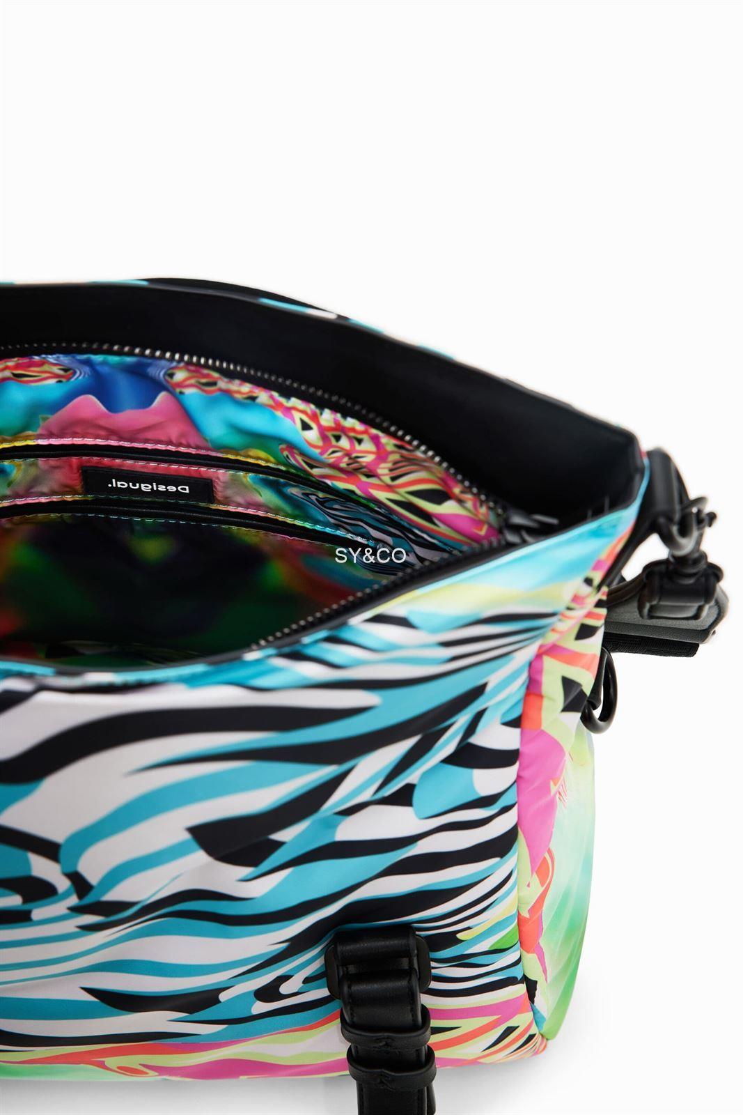 Bolso Desigual estampado Psicodélico 23SAXY45 Hawaiian Geosurf - Imagen 4