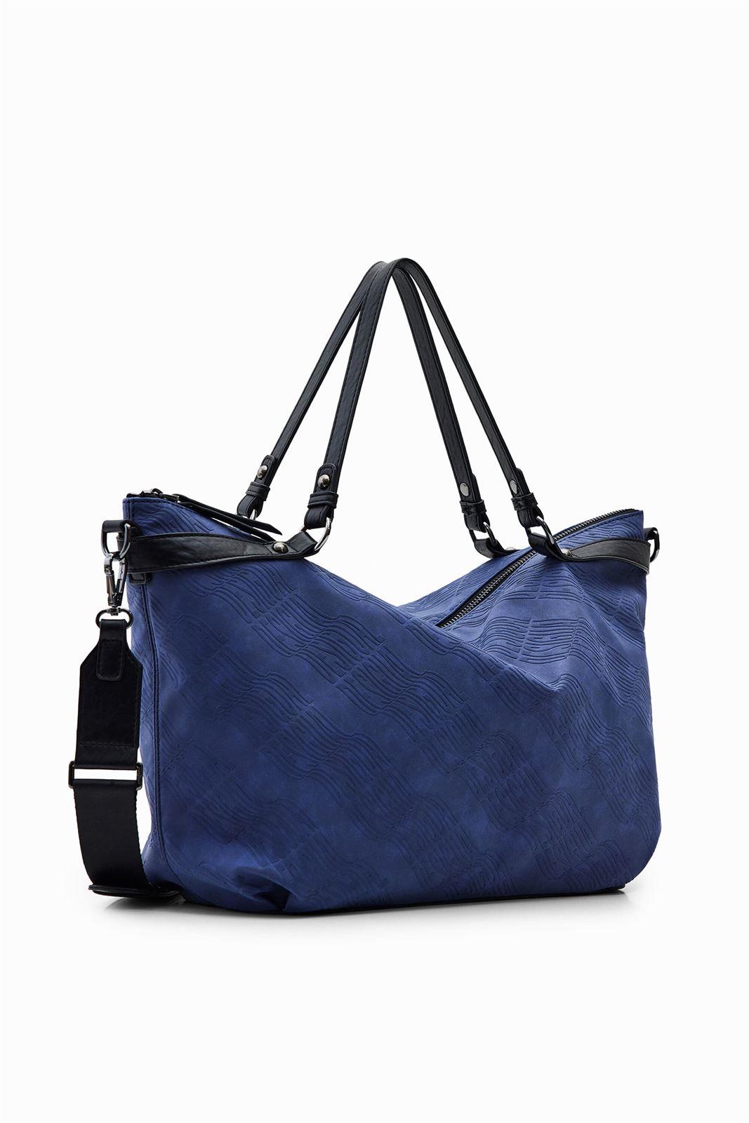 Bolso Desigual logos 22WAXPA4 Logorama azul - Imagen 1