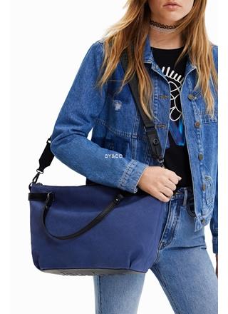 Bolso Desigual logos 22WAXPA4 Logorama azul - Imagen 2