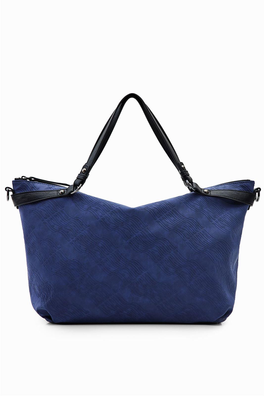 Bolso Desigual logos 22WAXPA4 Logorama azul - Imagen 3