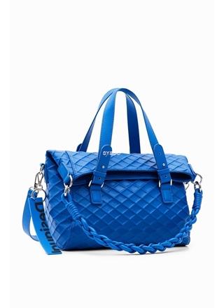 Bolso Desigual relieve rombos azul 23SAXP66 Blogy - Imagen 1